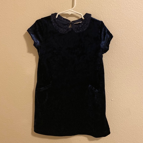 H&M | Dresses | Hm Blue Velvet Dress